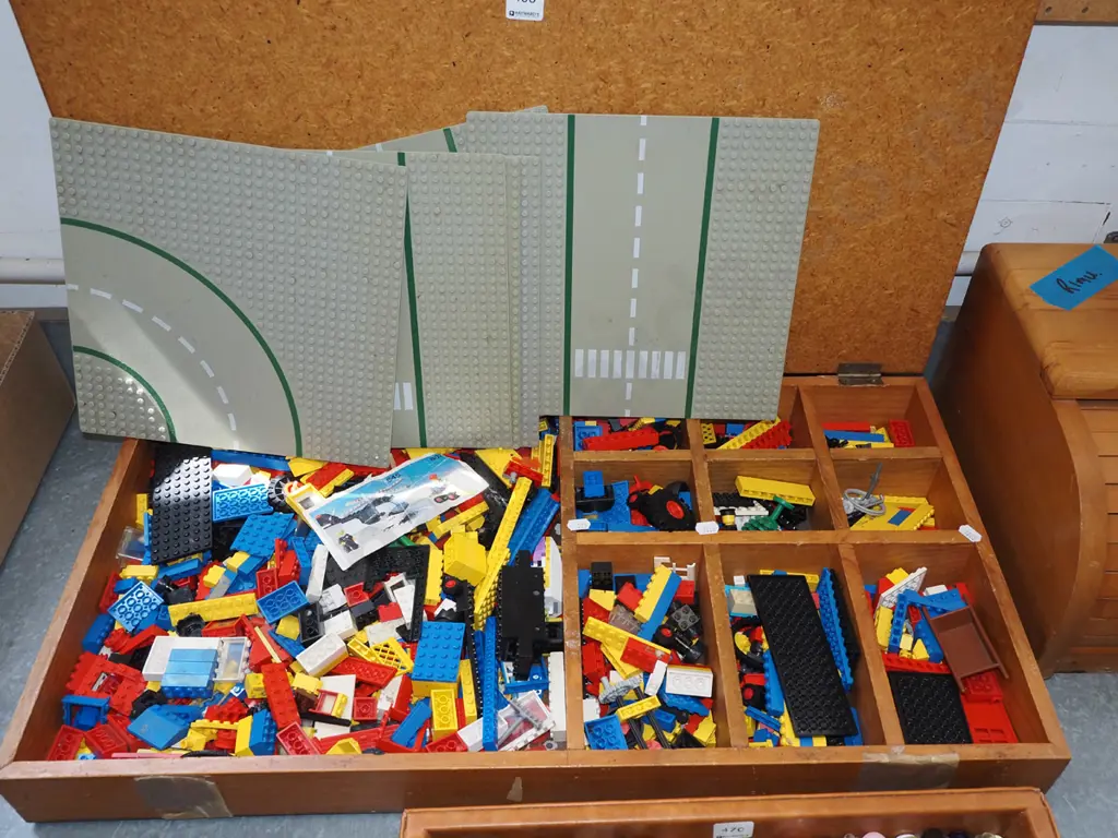 homemade wooden Lego box and Lego Image 1++