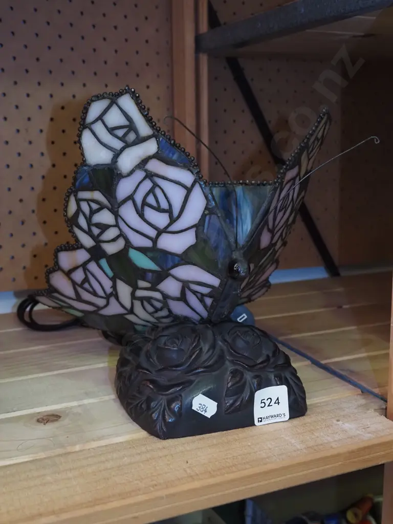 reproduction Tiffany butterfly lamp H240 Image 1++