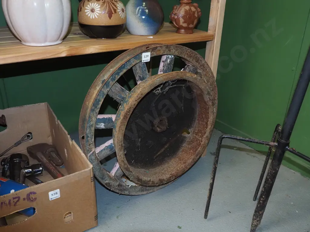 vintage agricultural wheel Image 1++