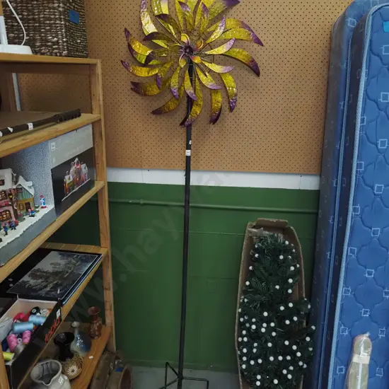 kinetic windmill sculpture