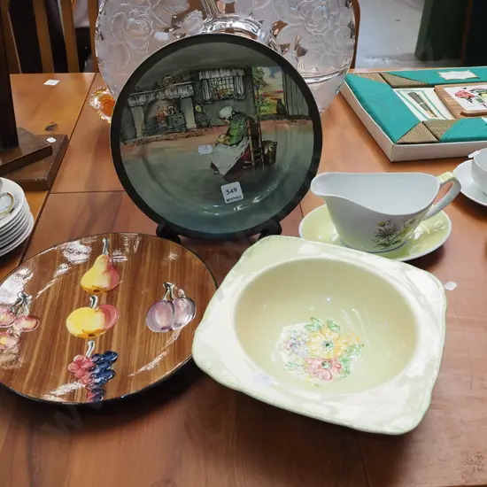 Royal Doulton cabinet plates, sweet dish, gravy boat etc