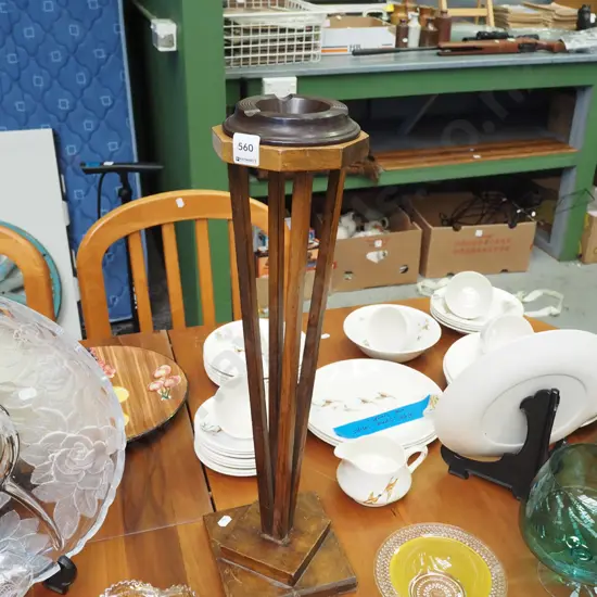 deco wood and bakelite smokers stand H540