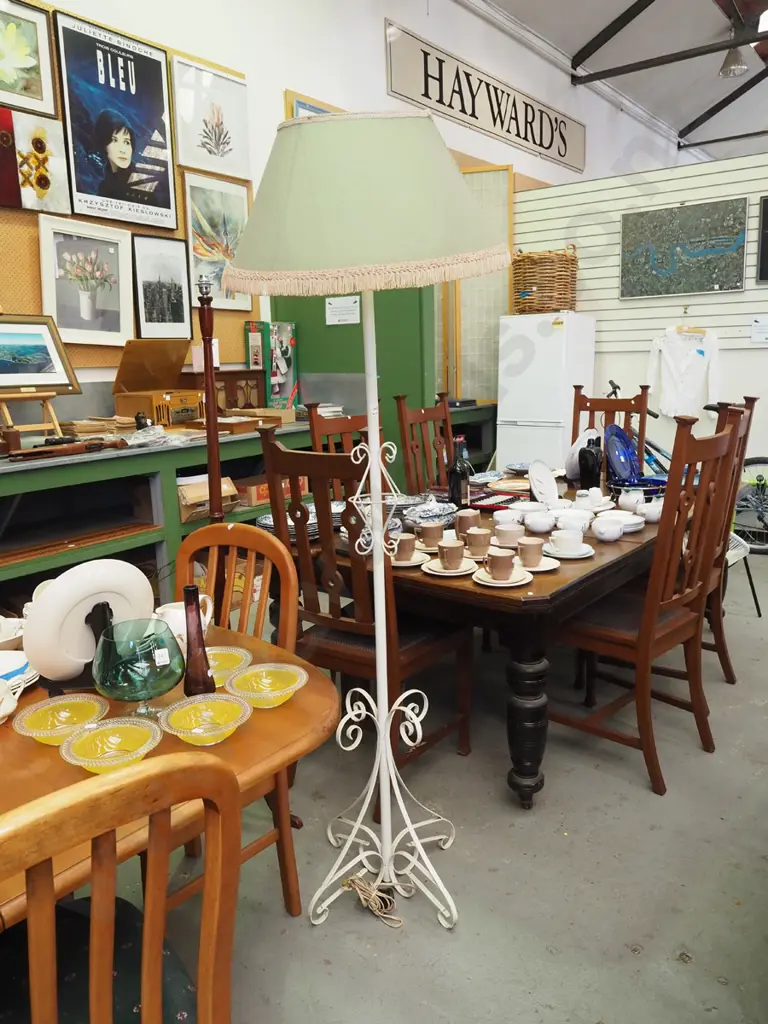 wrought metal mid century standard lamp Image 1++