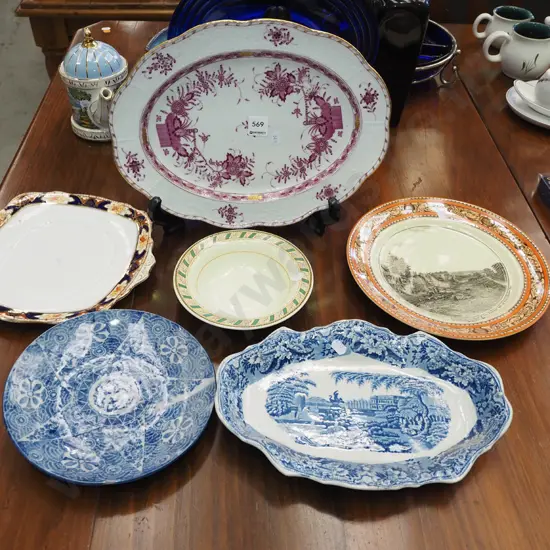 vintage ashet, historic Sydney plate, bowls etc