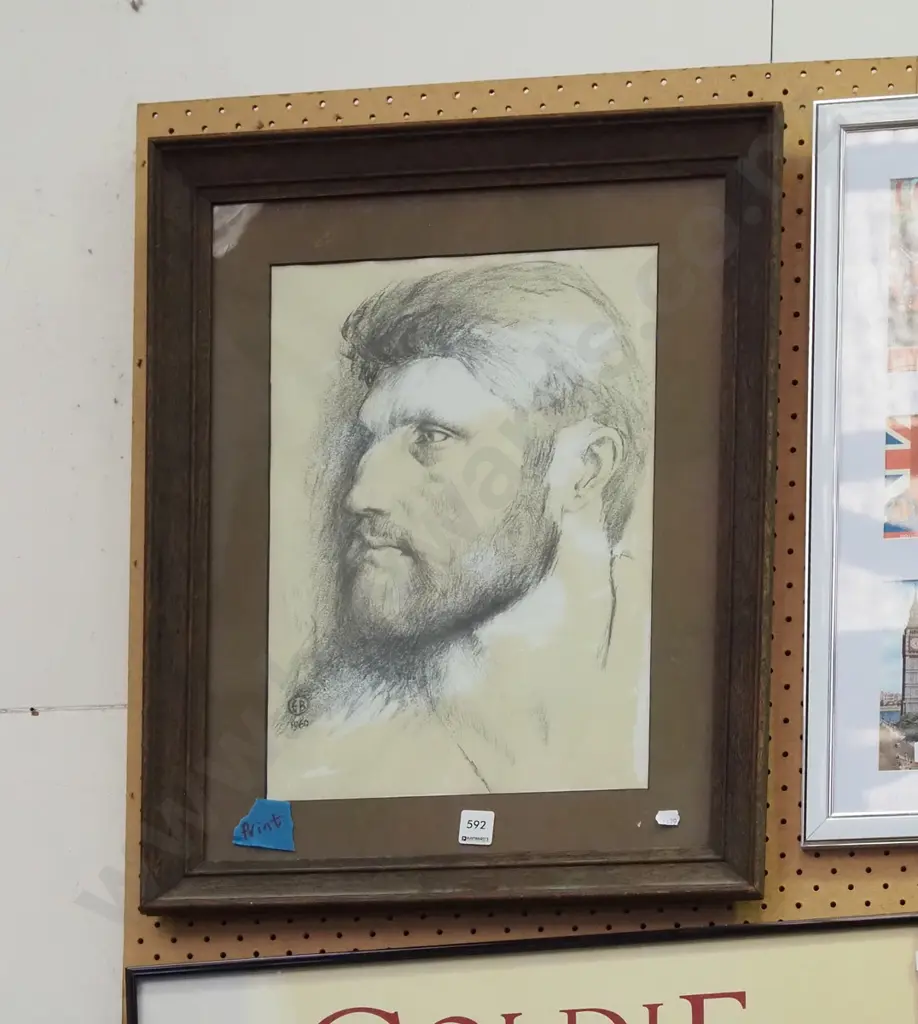 framed print - male portrait Image 1++