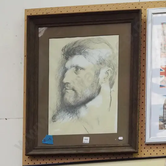 framed print - male portrait