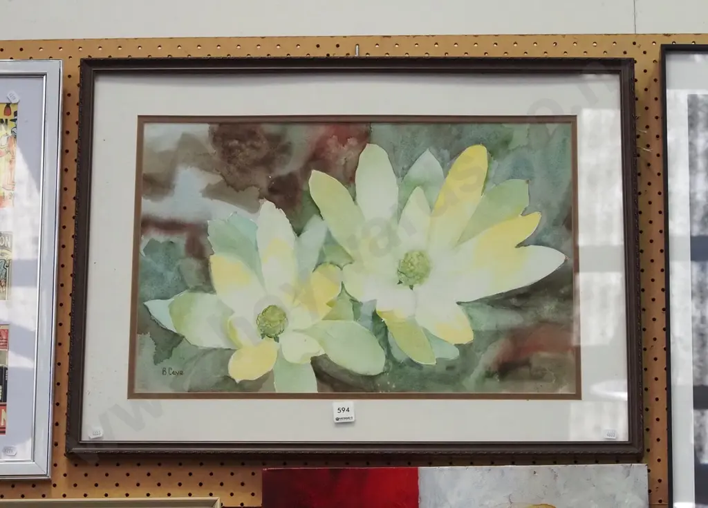 framed watercolour - flowers Image 1++