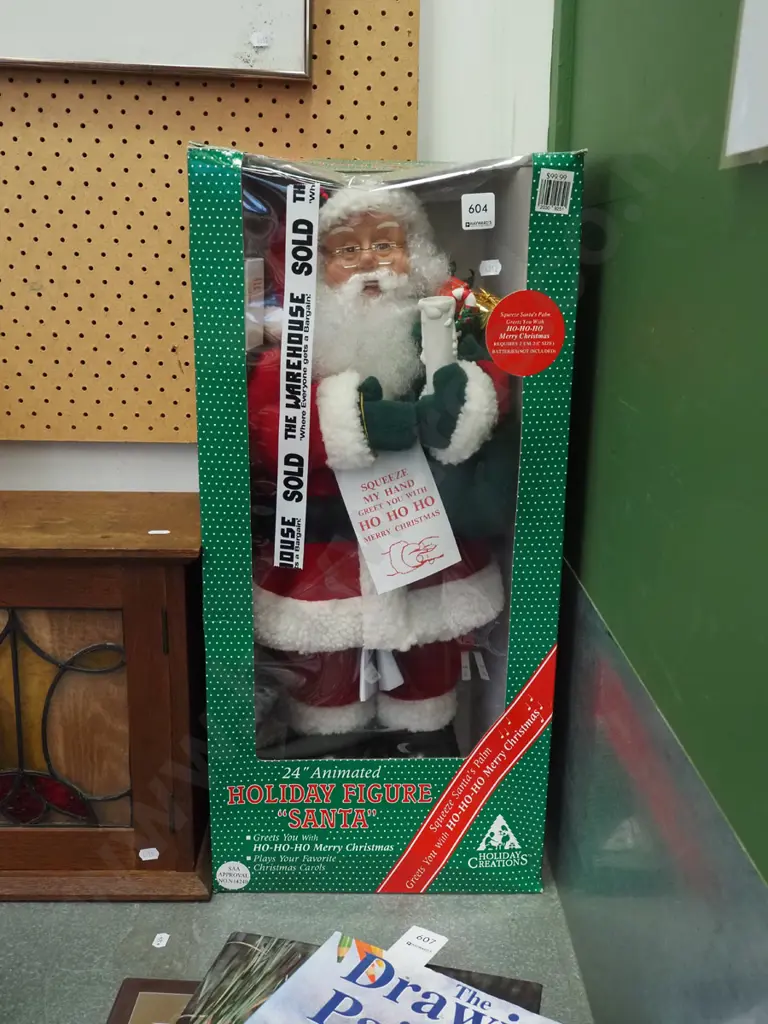boxed as new holiday figure Santa Image 1++