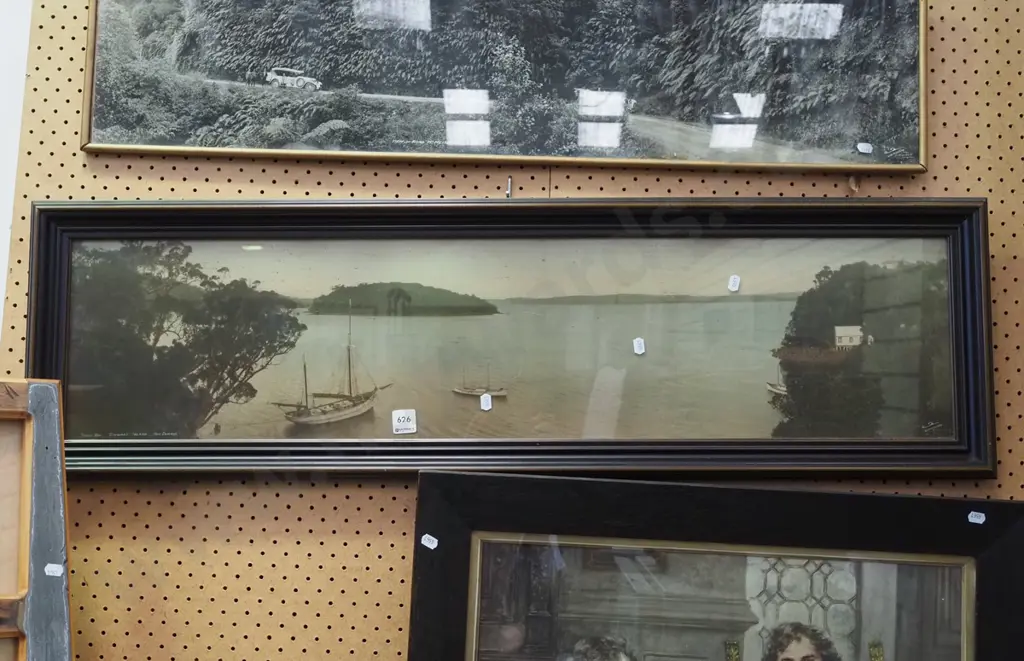panoramic hand painted framed photograph - Thule Bay Stewart Island Image 1++