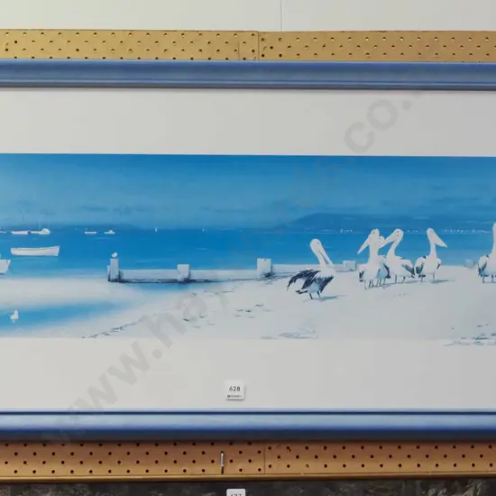 framed print - pelicans