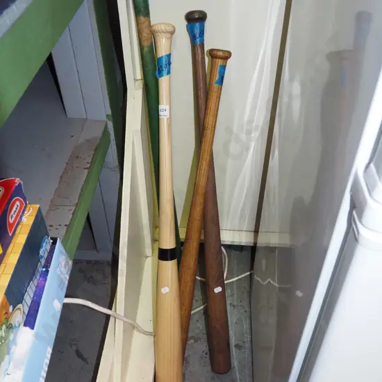 4x wooden baseball bats