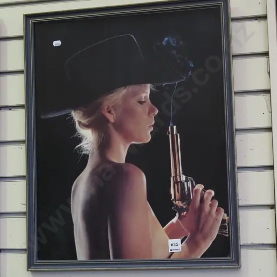 framed print - cow girl