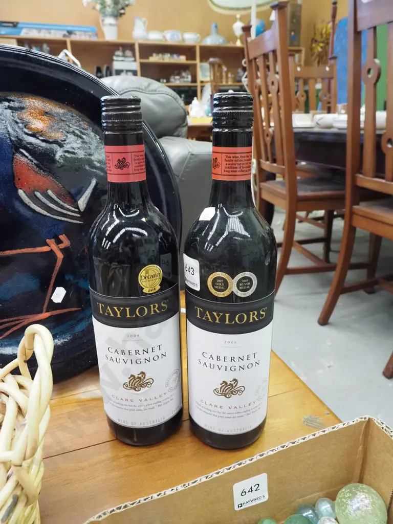 2x bottles Taylors cabernet sauvignon 2004, 2006 Image 1++