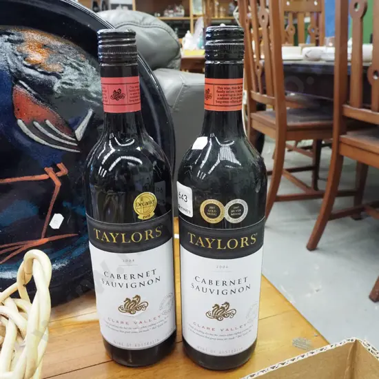 2x bottles Taylors cabernet sauvignon 2004, 2006