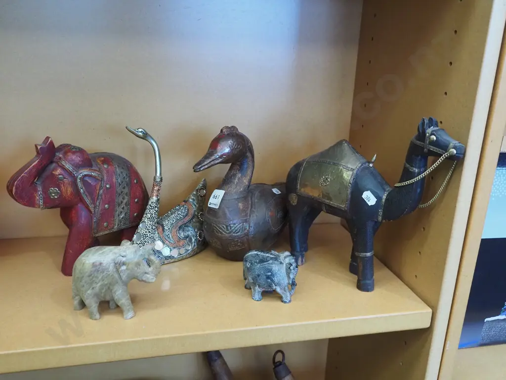 various ornaments; elephant, ducks, camel Tallest h220 Image 1++