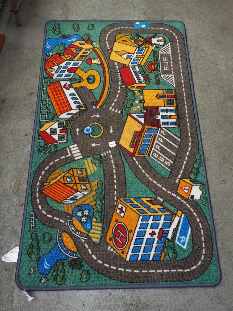 childrens road layout mat L1230 W660 Image 1++