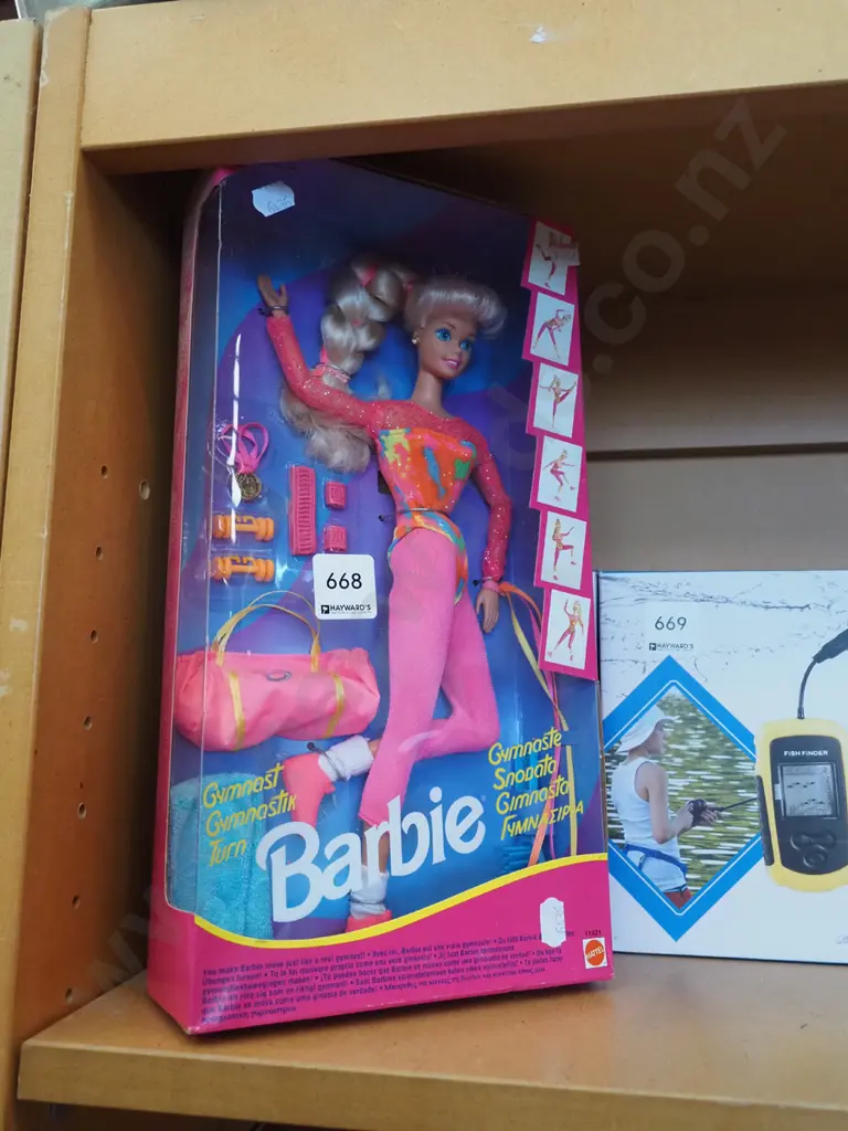 boxed as new Gymnastics Barbie Image 1++