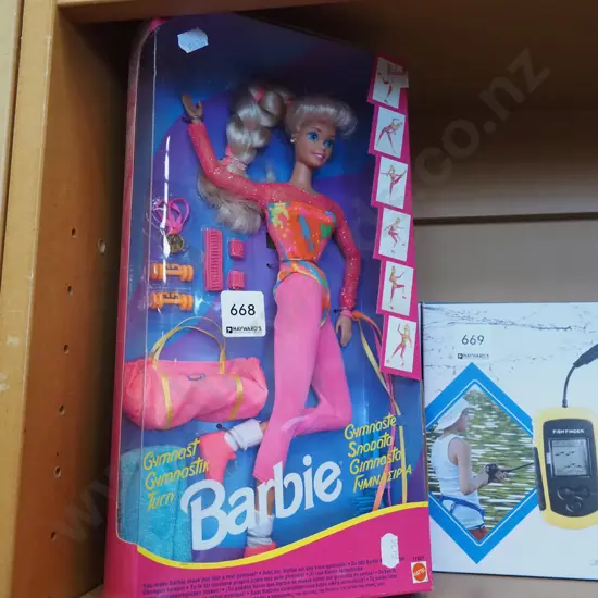 boxed as new Gymnastics Barbie