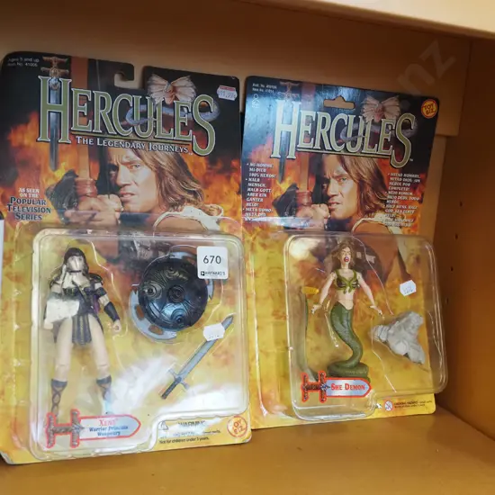 2x boxed as new Hercules figurines