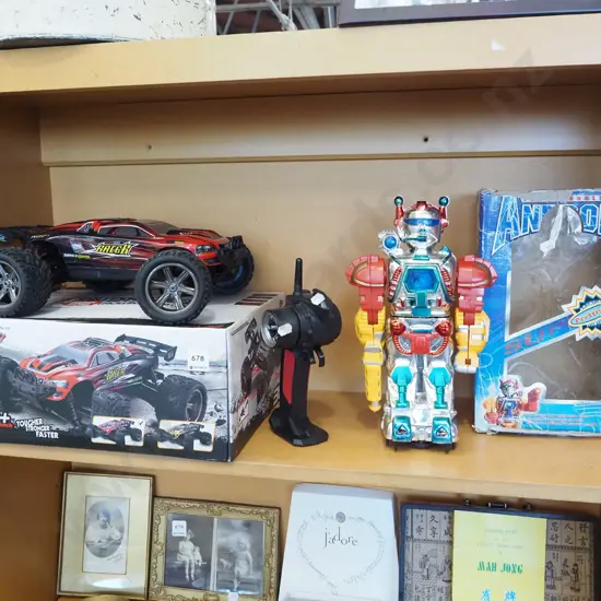 remote control car, toy robot