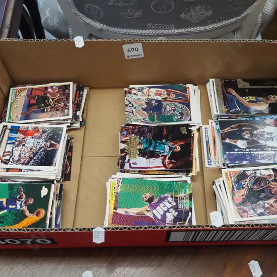 box of collector cards