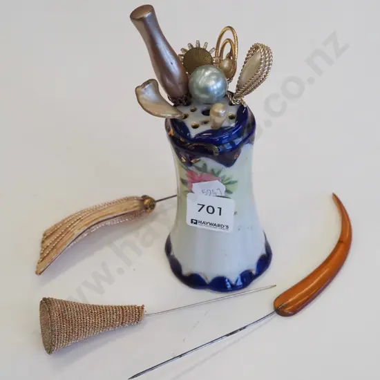 hat pin holder and hat pins