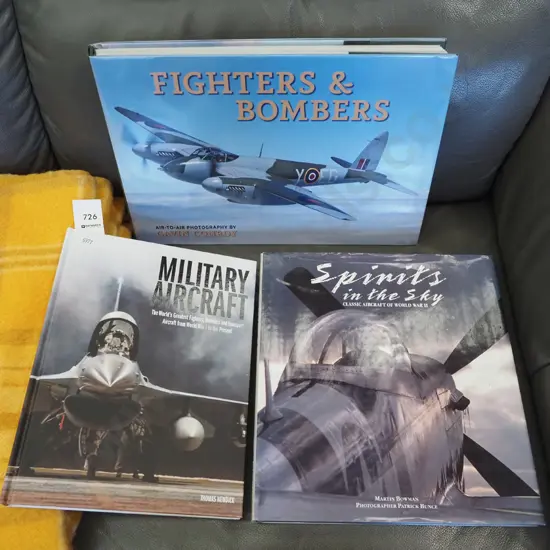 3x books military aircraft