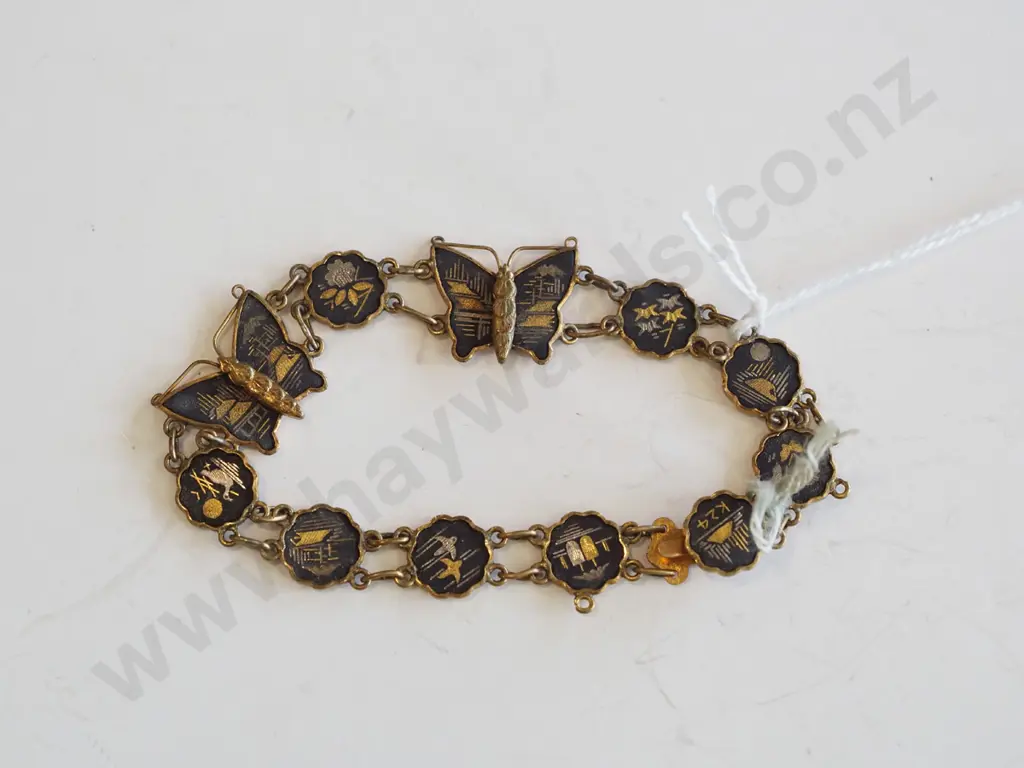 butterfly and multi themed bracelet - unmarked Image 1++