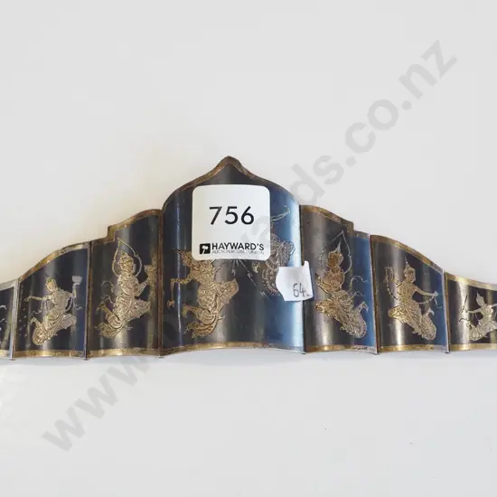 sterling silver Siam bracelet