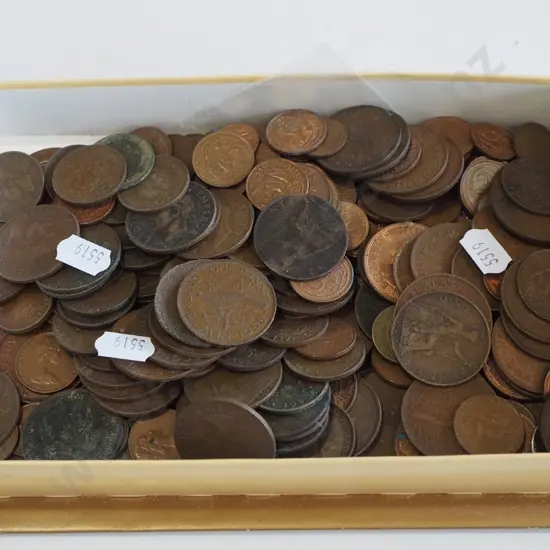 tray of coins