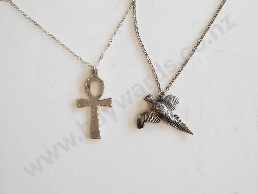 2x sterling silver necklaces Image 1++
