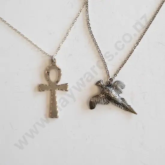 2x sterling silver necklaces