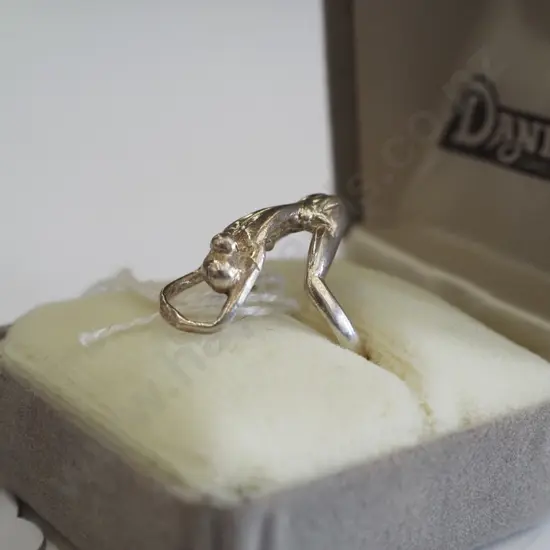 sterling silver ballet ring