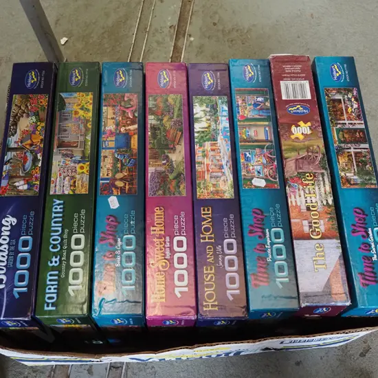 box of puzzles