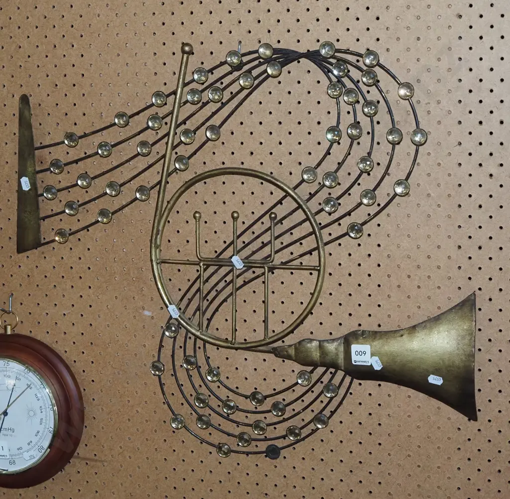 music themed metal and glass wall art Image 1++