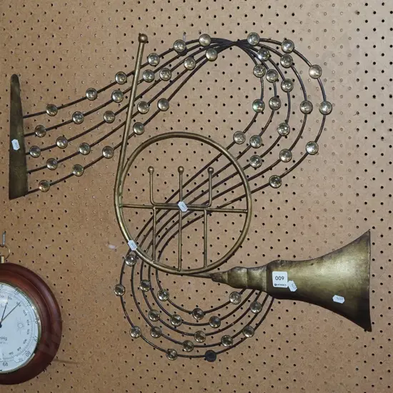 music themed metal and glass wall art