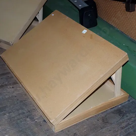 wooden handled cased/artists drawing slope