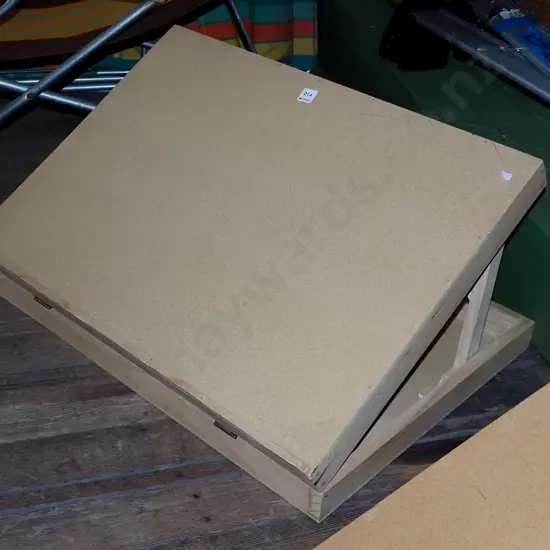 wooden handled cased/artists drawing slope