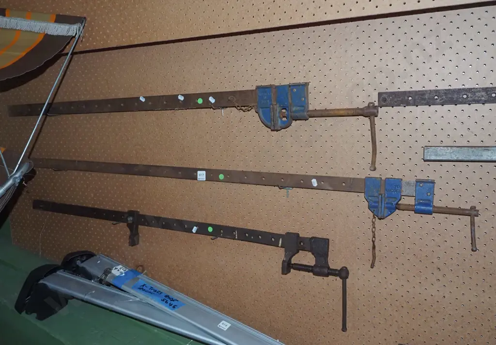 3x sash clamps - green dots Image 1++