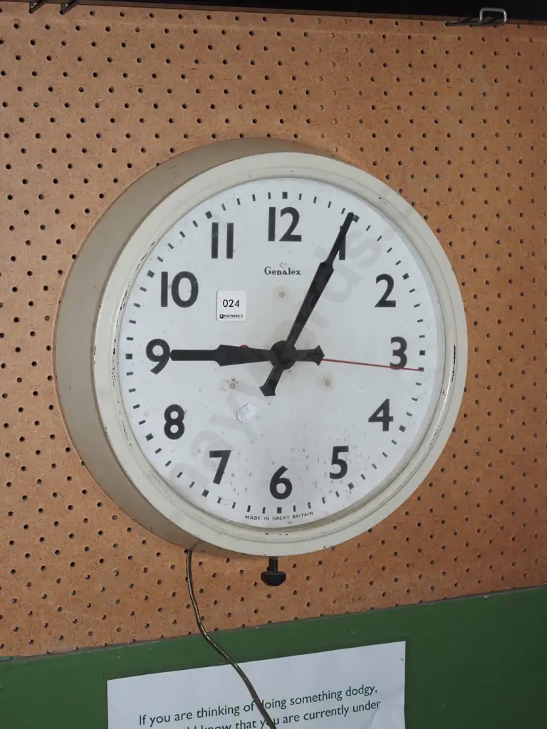Genalex wall clock - As Is No Returns Image 1++