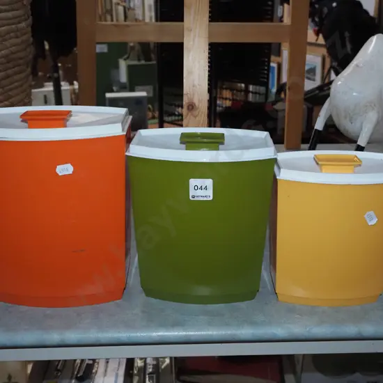 3x retro storage tins