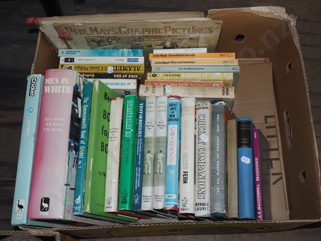 box of cricket and other books Image 1++