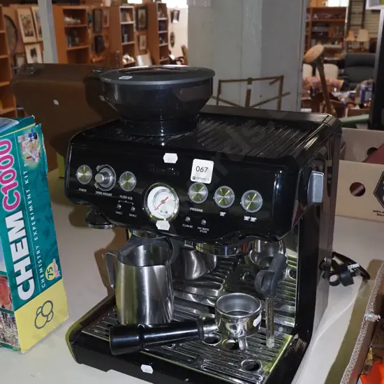 Breville espresso machine with built in grinder