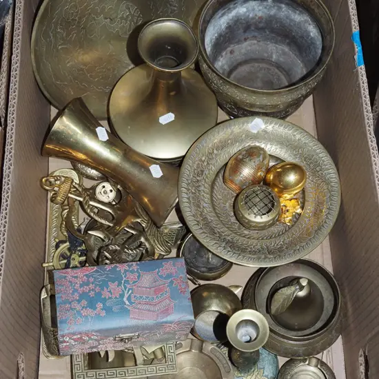 box; brass ware
