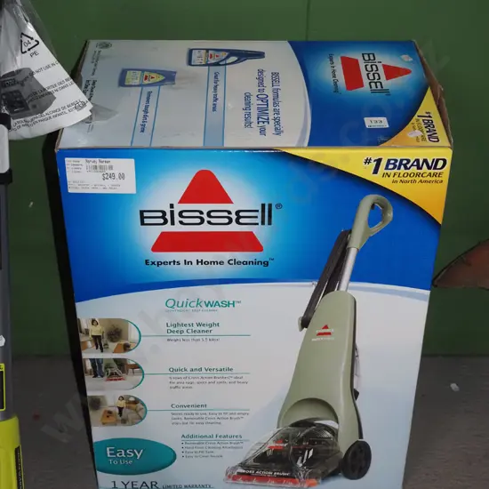 boxed as new Bissell carpet cleaner