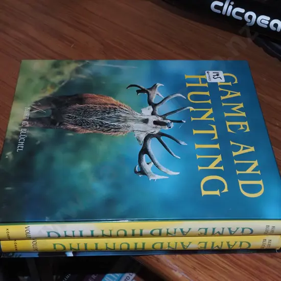 Kurt G Bluchel 2 volume slip cased game and hunting books