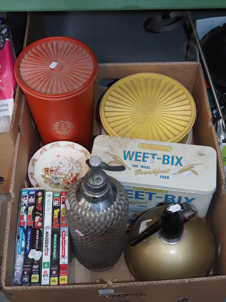 box; soda syphons, DVDs etc Image 1++