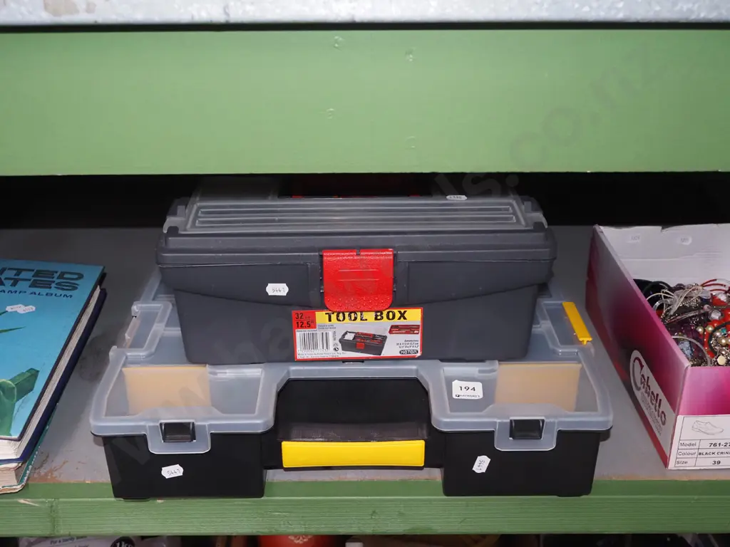 plastic organiser and small plastic tool box Image 1++