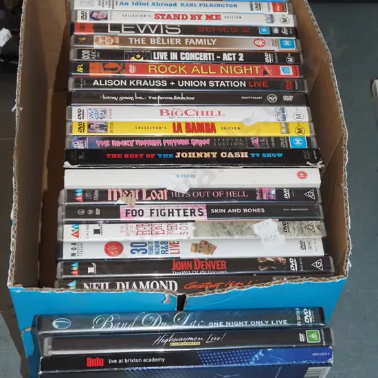 box; DVDs