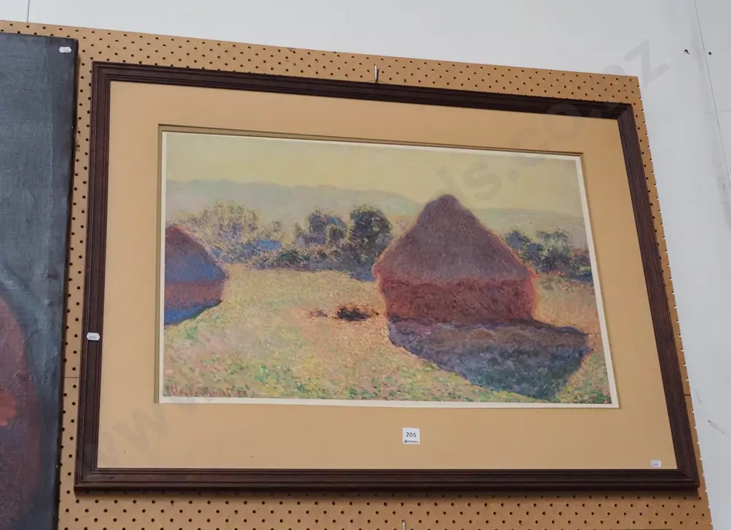 Monet poster print - haystacks - no glass Image 1++